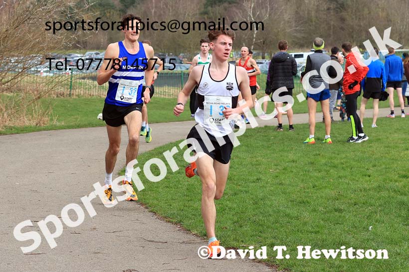 Senior and Veteran Men in the 2024 NECAA Road Relays Champs., Hetton Lyons Country Park, Hetton le Hole, County Durham. Photo: David T. Hewitson/Sports for All Pics